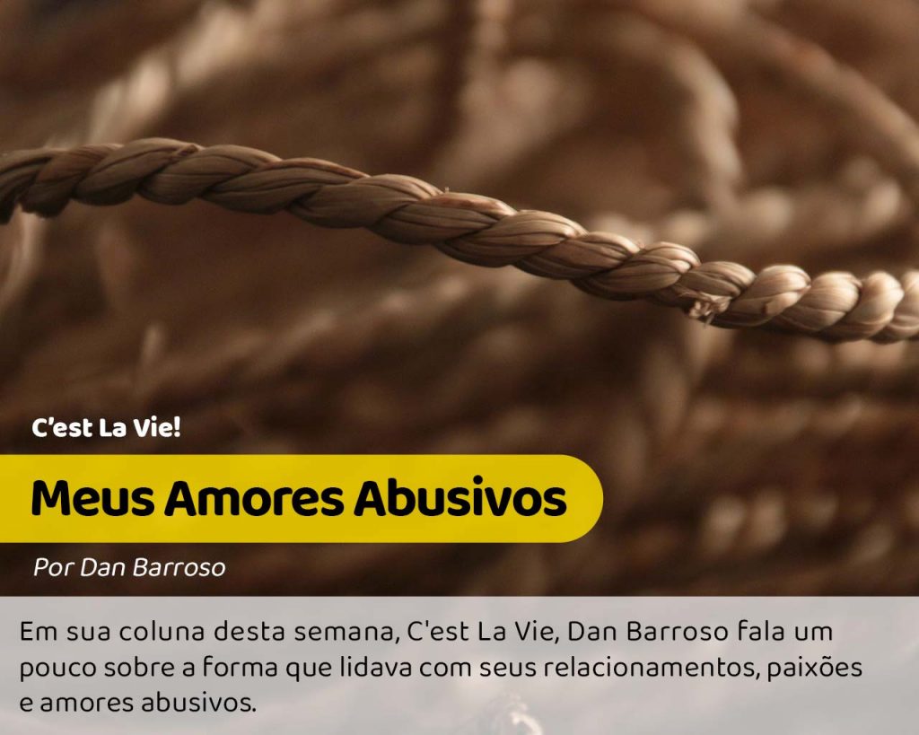 Foto de uma corda simbolizando o quanto os amores abusivos nos amarram #pracegover